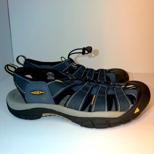 KEEN Men’s Newport H2 Waterproof Hiking Sandals - Navy & Yellow EU44